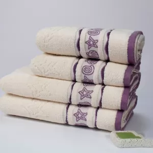 PEŠKIR ŠKOLJKA ljubičasti 70x140